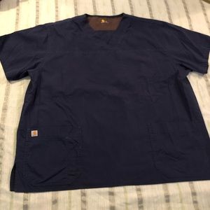 Carhartt scrub top size 2X navy